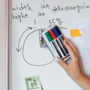 Набор AXENT Whiteboard 4 маркера и магнитный держатель-губка D2800-80 - Фото