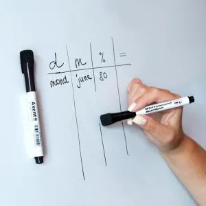Маркер AXENT Whiteboard Magnetic 1-2 мм черный 2555-01-A, Маркеры для досок и флипчартов - фото 1