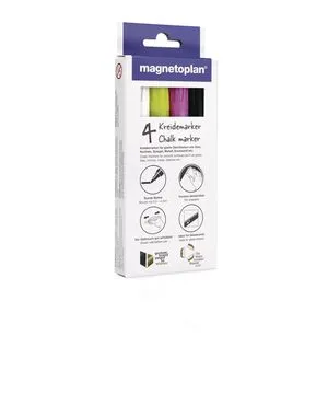 Маркеры меловые Magnetoplan Chalk Marker Assorted Set 12308 - Фото 3