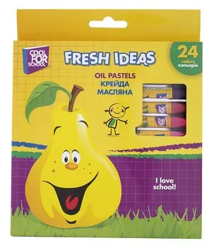 Крейда масляна COOLFORSCHOOL Fresh Ideas 24 кольору CF60709