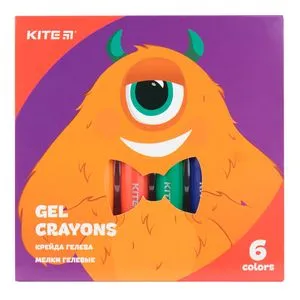 Крейду гелеві 6 кольорів Jolliers Kite К19-094-6