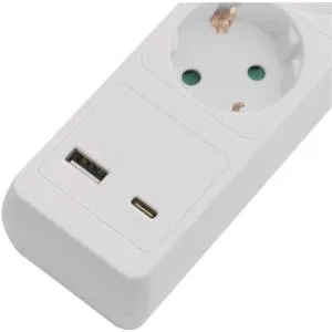 Сетевой удлинитель Emos 5 розеток 3 м 1,5 мм USB-A USB-C P1523CU, Сетевые фильтры (удлинители) - фото 5