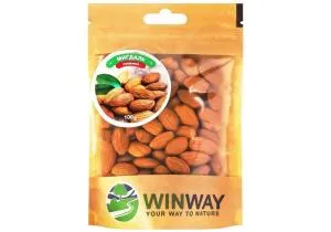 Миндаль жареный WINWAY zip-пакет 100 гр, Снеки