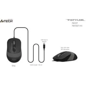 Мышка A4Tech FM10ST USB Grey (4711421990134) U0897573, Мышки - фото 2