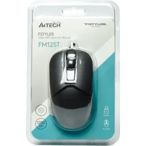 Мышка A4Tech FM12ST USB Black (4711421990271) U0897572, Мышки - фото 1
