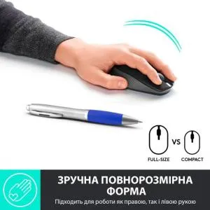 Мышка Logitech M190 Charcoal (910-005905) U0459597, Мышки - фото 4