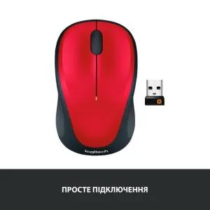 Мышка Logitech M235 Red (910-002496) U0169350, Мышки - фото 2