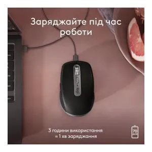 Мышка Logitech MX Anywhere 3S для MAC Wireless Space Grey (910-006947) U0946970, Мышки - фото 3