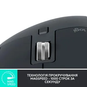Мышка Logitech MX Master 3S for Business Performance Wireless/Bluetooth Graphite (910-006582) U0736457, Мышки - фото 6