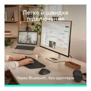 Мышка Logitech Signature Comfort Plus M850L Wireless/USB-C Graphite (910-007715) U1178465, Мышки - фото 3