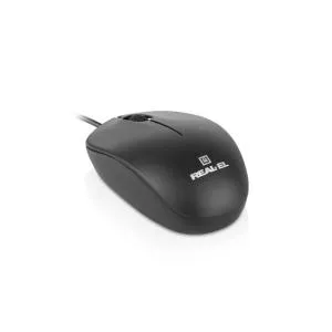 Мышка REAL-EL RM-206 USB Black (EL123200061) U1209819, Мышки - фото 1