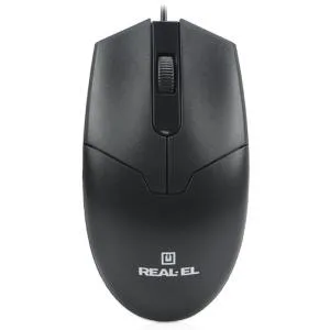 Мышка REAL-EL RM-208 USB Black (EL123200030) U0424257, Мышки