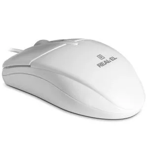 Мишка REAL-EL RM-211 USB White (EL123200014) U0158331, Мышки - фото 1