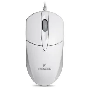 Мишка REAL-EL RM-211 USB White (EL123200014) U0158331, Мышки - фото 2