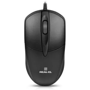 Мышка REAL-EL RM-214 USB Black (EL123200039) U0984707, Мышки