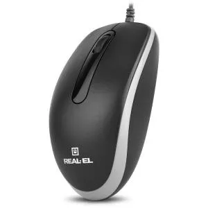 Мышка REAL-EL RM-217 USB Black/Gray (EL123200038) U0984712, Мышки - фото 3