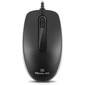 Мышка REAL-EL RM-217 USB Black/Gray (EL123200038) U0984712, Мышки