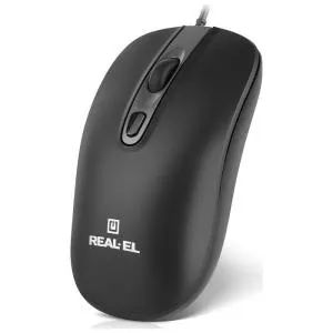 Мышка REAL-EL RM-222 USB Black/Gray (EL123200040) U0984715, Мышки - фото 6