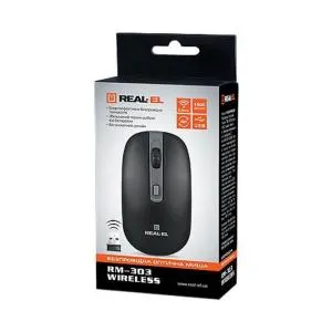 Мышка REAL-EL RM-301 black U0294343, Мышки - фото 1