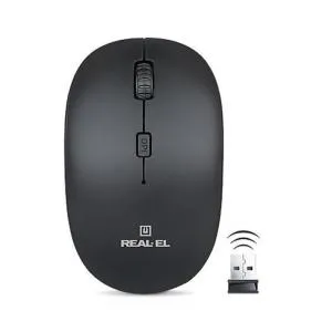 Мышка REAL-EL RM-301 black U0294343, Мышки