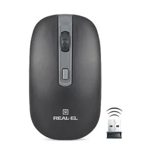 Мышка REAL-EL RM-303 Wireless Black/Grey (EL123200021) U0284107, Мышки