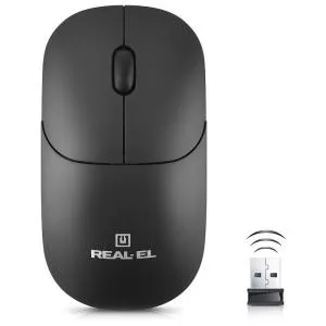Мышка REAL-EL RM-313W Wireless Black (EL123200042) U0984796, Мышки