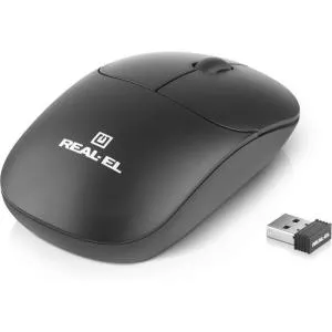Мышка REAL-EL RM-313W Wireless Black (EL123200042) U0984796, Мышки - фото 4