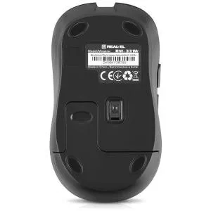 Мышка REAL-EL RM-331W Wireless Black (EL123200044) U0984799, Мышки - фото 3