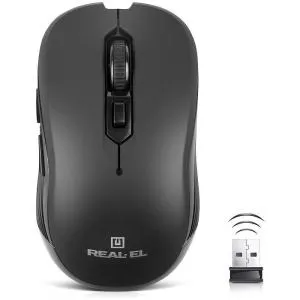 Мышка REAL-EL RM-331W Wireless Black (EL123200044) U0984799, Мышки