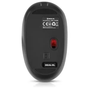 Мишка REAL-EL RM-335W Wireless Black (EL123200055) U1108574, Мишки - фото 1