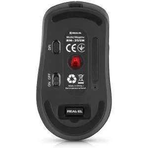 Мышка REAL-EL RM-355W Wireless Black (EL123200054) U1108575, Мышки - фото 2