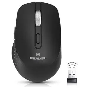 Мышка REAL-EL RM-380W Wireless Black (EL123200057) U1108577, Мышки