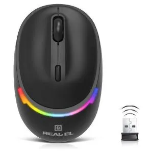 Мишка REAL-EL RM-440W Wireless/Bluetooth Black (EL123200045) U0984805, Мишки