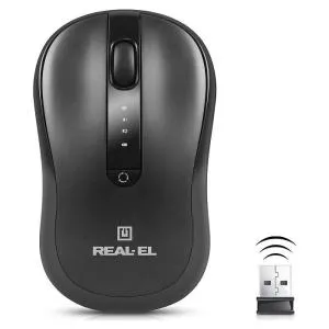 Мышка REAL-EL RM-450W Wireless/Bluetooth Black/Gray (EL123200046) U0984807, Мышки