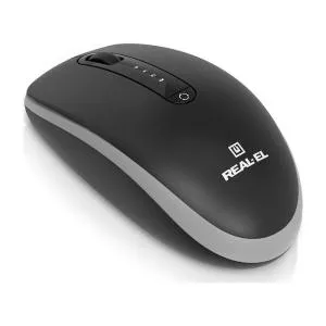Мишка REAL-EL RM-455W Wireless/Bluetooth Black/Gray (EL123200047) U0984810, Мишки - фото 3
