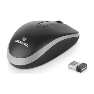 Мишка REAL-EL RM-455W Wireless/Bluetooth Black/Gray (EL123200047) U0984810, Мишки - фото 7