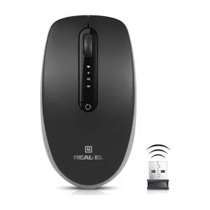 Мышка REAL-EL RM-455W Wireless/Bluetooth Black/Gray (EL123200047) U0984810, Мышки