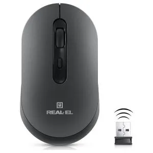 Мишка REAL-EL RM-470W Wireless/Bluetooth Dark Gray (EL123200049) U0984814, Мишки