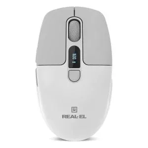 Мышка REAL-EL RM-480W Wireless/Bluetooth White (EL123200050) U0984817, Мышки