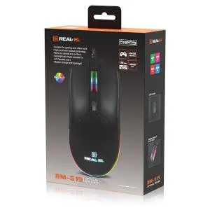 Мышка REAL-EL RM-515 USB Black (EL123200059) U1115565, Мышки - фото 1