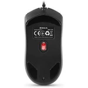 Мышка REAL-EL RM-515 USB Black (EL123200059) U1115565, Мышки - фото 2