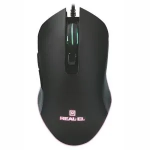 Мышка REAL-EL RM-550 USB Black (EL123200027) U0379517, Мышки - фото 8