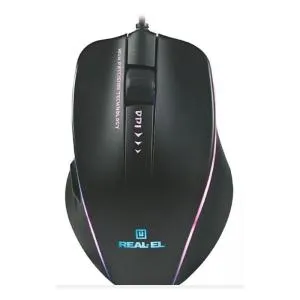 Мышка REAL-EL RM-747 USB Black (EL123200028) U0379518, Мышки - фото 4