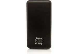Мобільна батарея Optima Power Bank 10 000 mAh 2 USB output 5V 2.1A колір чорний O74106, Павербанки (Power Bank) - фото 2