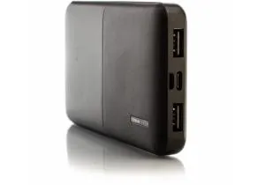 Мобільна батарея Optima Power Bank 10 000 mAh 2 USB output 5V 2.1A колір чорний O74106, Павербанки (Power Bank) - фото 3