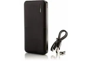 Мобільна батарея Optima Power Bank 10 000 mAh 2 USB output 5V 2.1A колір чорний O74106, Павербанки (Power Bank) - фото 4