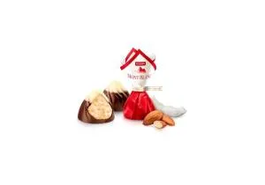 Цукерки Монблан Roshen з подрібненим мигдалем та кокосовим кремом ПКФ 1кг /4пак 4823077637841, Цукерки