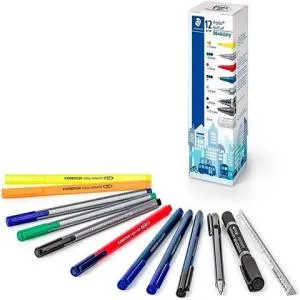 Мульти-набор Staedtler Mobility в картонном стакане 12 шт/уп ST.34 CPR12, Ручки шариковые - фото 2
