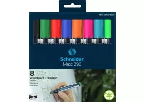 Набір 8 маркерів для дошок та фліпчартів SCHNEIDER MAXX 290 S129098 - Фото 2