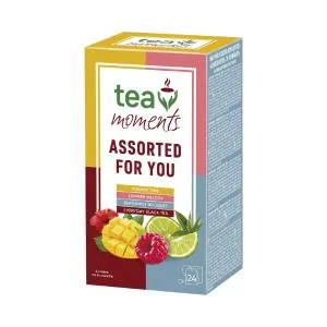 Набор чая 4 вкуса Tea Moments 1.7г 6, 24 сашетов Assorted for You Tea Moments tm.00926, Фруктовый